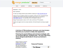 Tablet Screenshot of mangoproducts.net